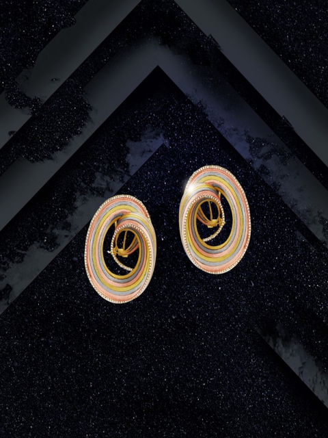 

shaze Gold-Plated Antique Contemporary Drop Earrings
