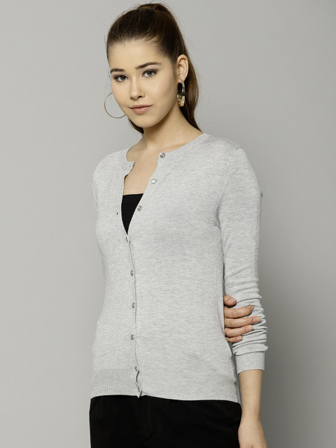 

Marks & Spencer Women Grey Solid Cardigan