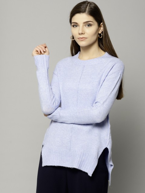 

Marks & Spencer Women Blue Solid Pullover