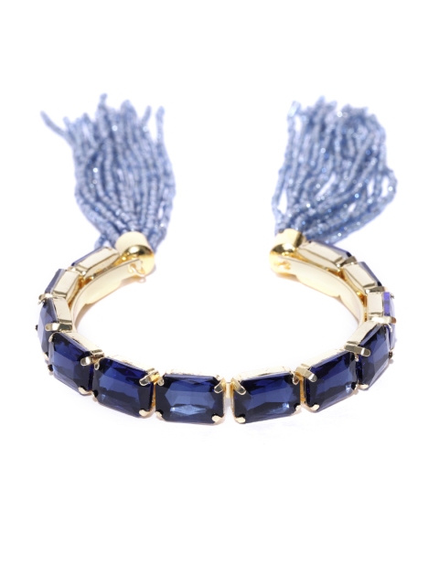 

Jewels Galaxy Blue Gold-Plated Handcrafted Cuff Bracelet
