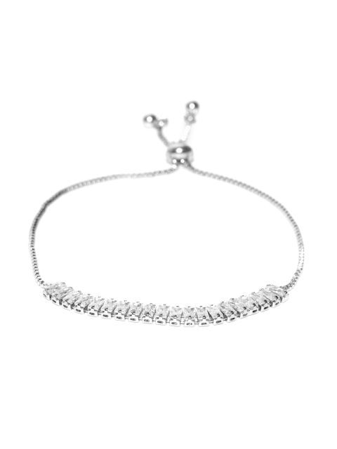 

Jewels Galaxy Silver-Plated Handcrafted Link Bracelet