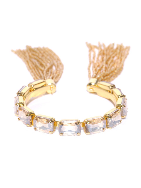 

Jewels Galaxy Gold-Plated Handcrafted Cuff Bracelet