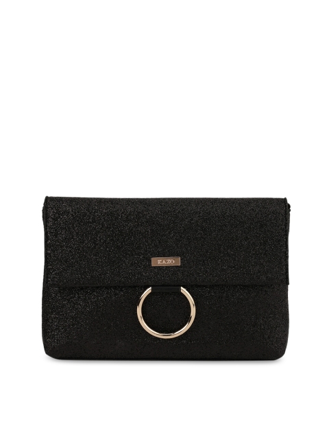 

Kazo Women Black Solid Clutch
