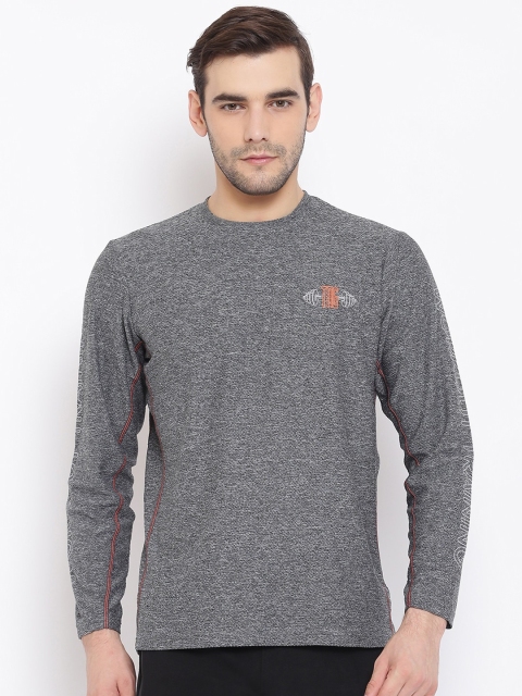 

Sweet Dreams Men Charcoal Solid Round Neck T-shirt