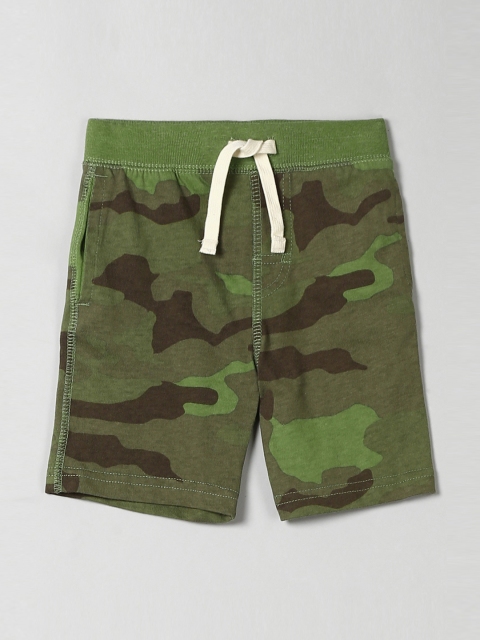 

GAP Toddler Boys Green Camo Pull On Shorts