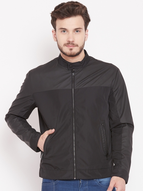 

Blackberrys Men Black Solid Tailored Jacket