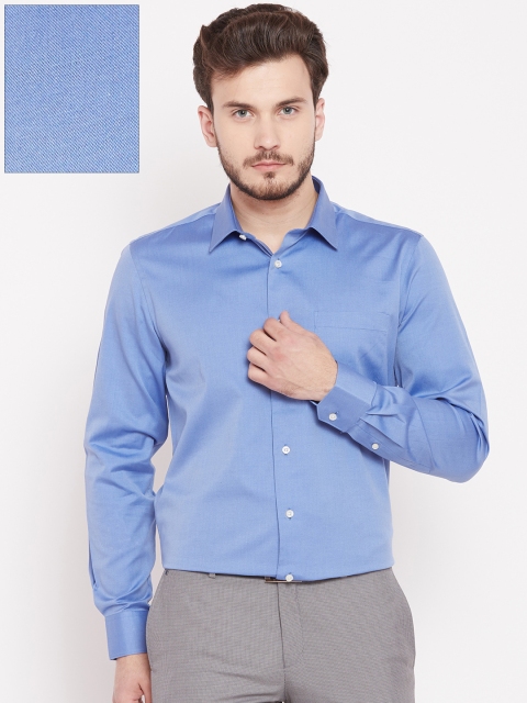 

Blackberrys Men Blue Slim Fit Solid Formal Shirt
