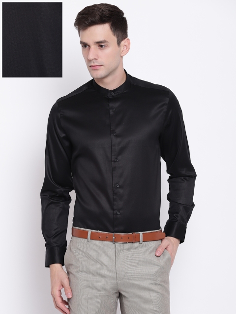 

Blackberrys Men Black Slim Fit Solid Formal Shirt