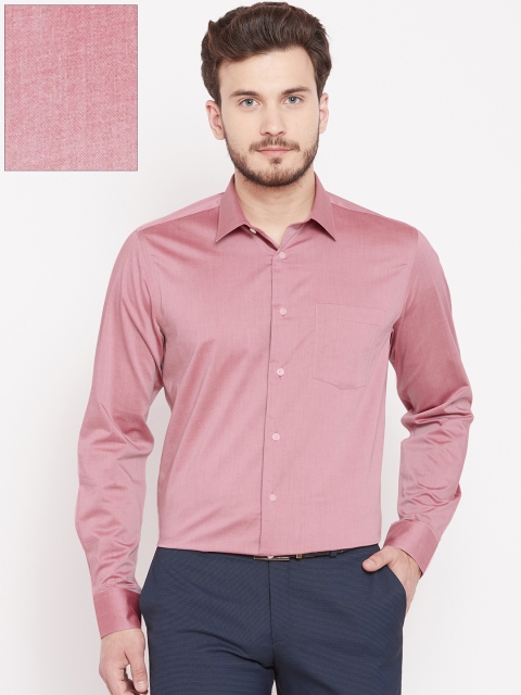 

Blackberrys Men Pink Slim Fit Solid Formal Shirt