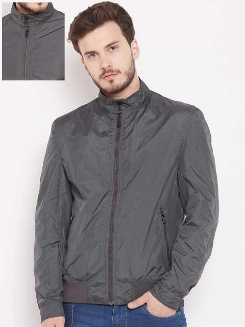 

Blackberrys Men Grey Reversible Tailored Jacket