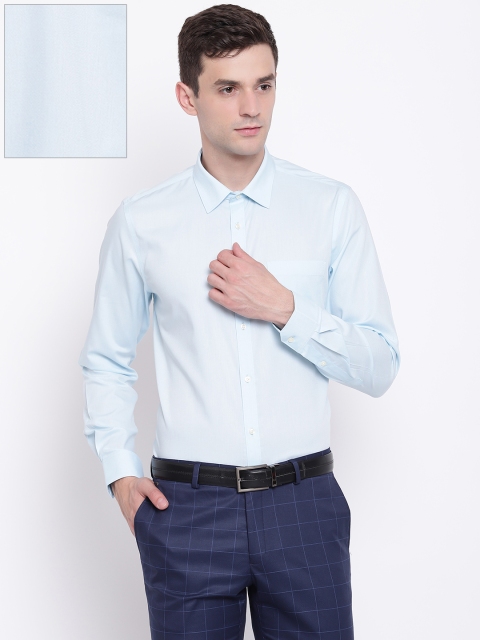 

Blackberrys Men Blue Slim Fit Solid Formal Shirt