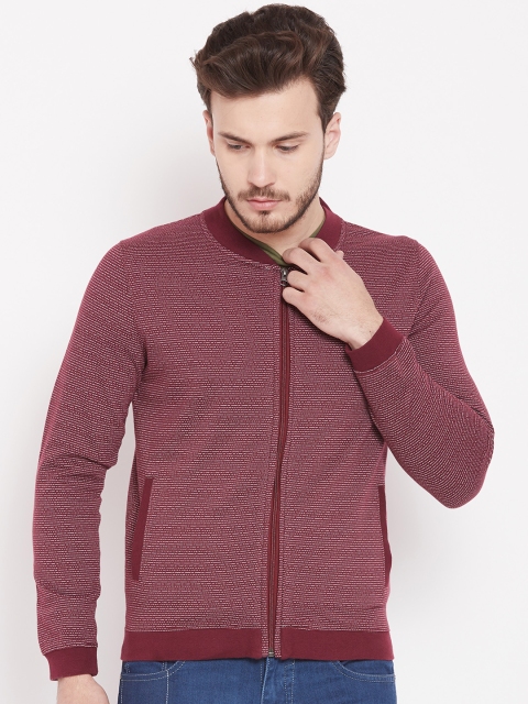 

Blackberrys Men Maroon Printed Sweatshirt