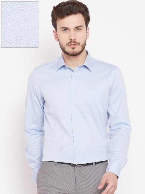 

Blackberrys Men Blue Slim Fit Solid Formal Shirt