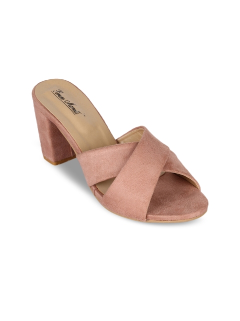 

Bruno Manetti Women Pink Solid Heels