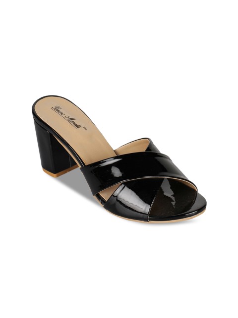 

Bruno Manetti Women Black Solid Heels
