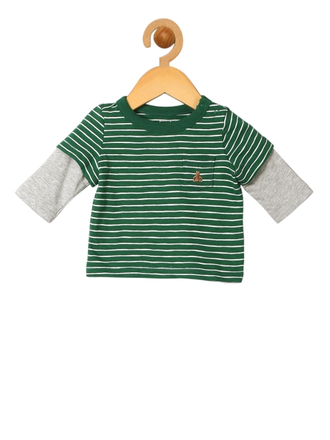 

GAP Girls Green Stripe 2-In-1 Pocket T-shirt