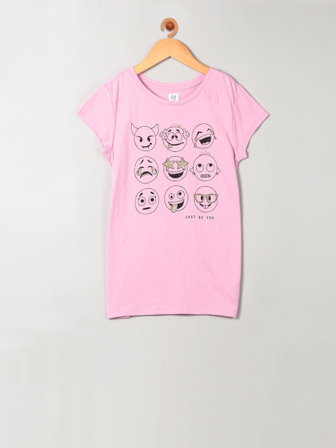 

GAP Girls Pink Graphic Short Sleeve T-shirt