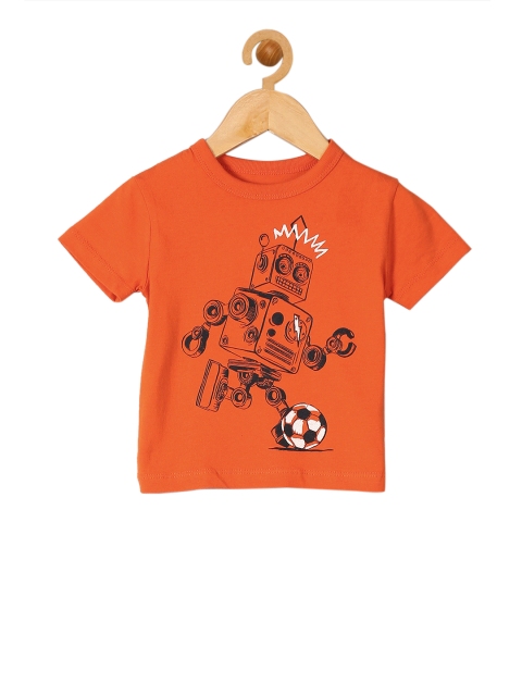 

GAP Girls Orange Graphic Short Sleeve T-shirt