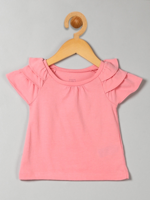 

GAP Girls Pink Printed Pure Cotton Top