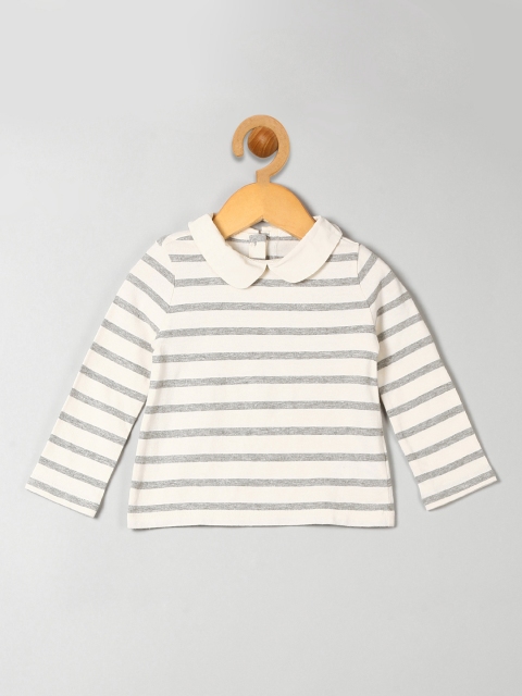 

GAP Girls White Printed Pure Cotton Top
