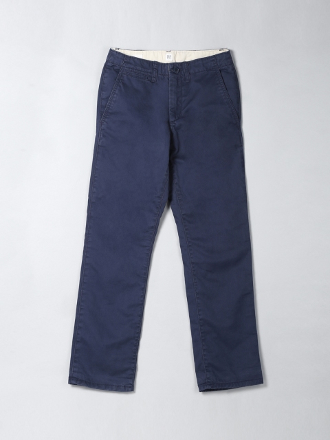 

GAP Boys Blue Regular Fit Solid Regular Trousers