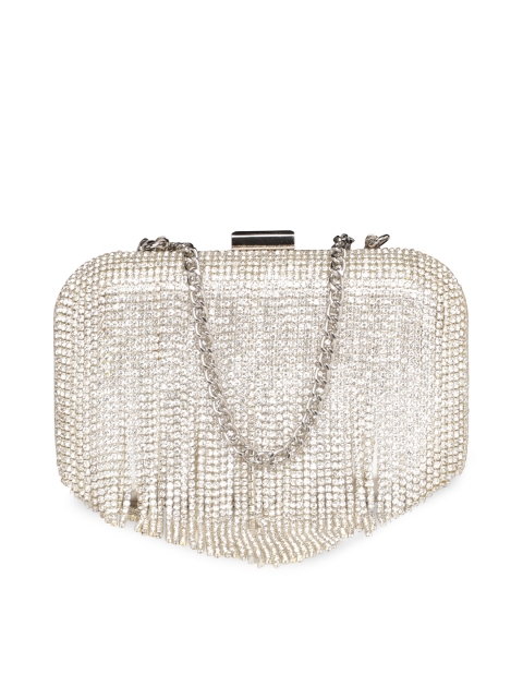 

Call It Spring Silver-Toned Embellished Clutch