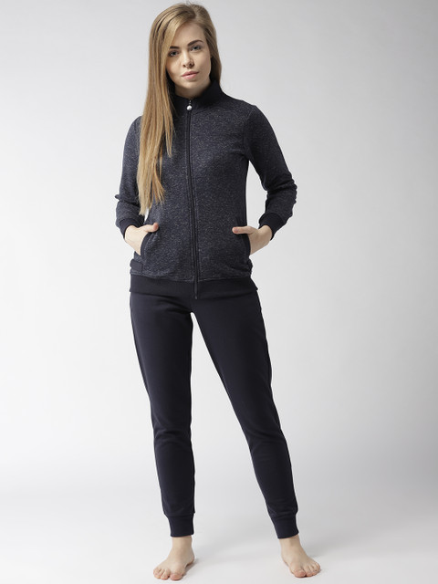 

MADAME M SECRET Women Navy Blue Solid Night Suit S8W30574 026