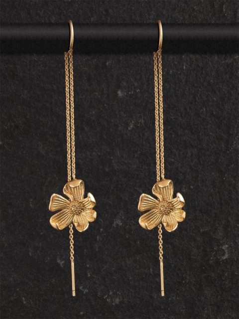 

Pipa Bella Gold-Toned Floral Drop Earrings
