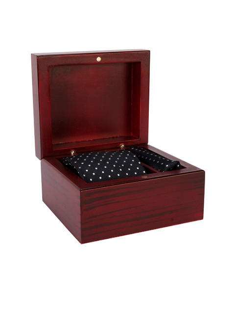 

Peter England Men Black & White Accessory Gift Set