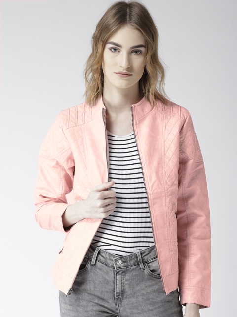 

Fort Collins Women Pink Solid Tailored Jacket