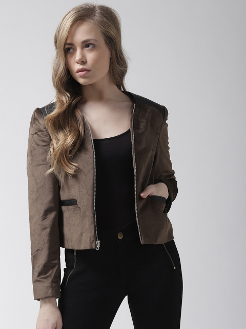 

Fort Collins Women Brown Solid Tailored Jacket