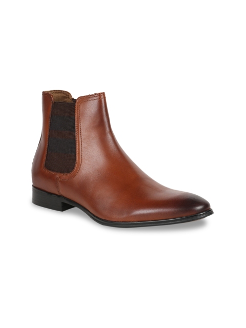 

ALDO Men Brown Flat Leather Boots