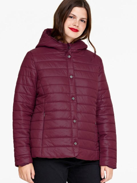 

OVS Women Maroon Solid Puffer Jacket