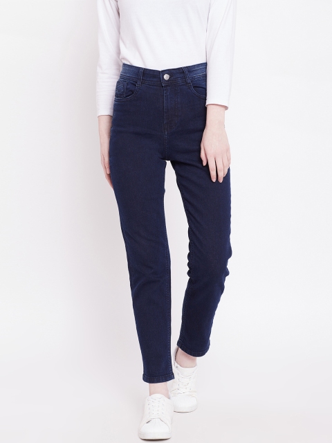 

OVS Women Navy Blue Slim Fit Mid-Rise Clean Look Stretchable Jeans