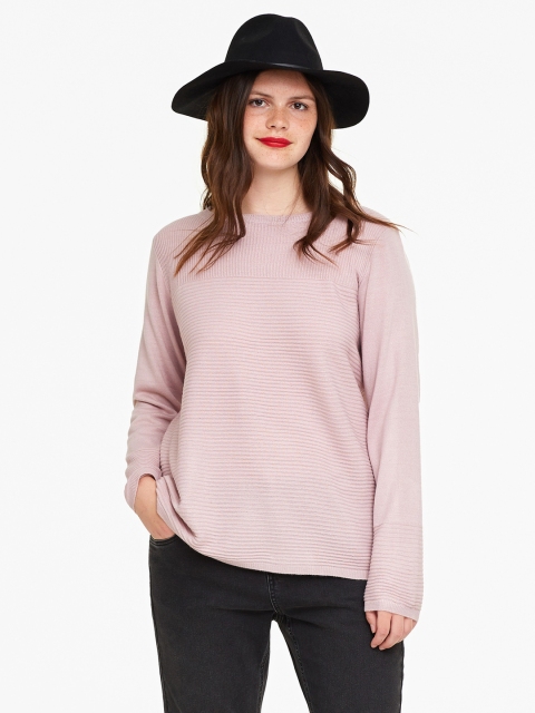 

OVS Women Pink Ribbed Pullover