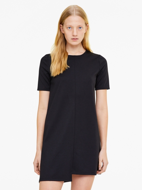 

OVS Women Black Solid Shift Dress