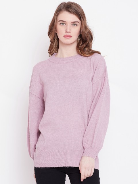 

OVS Women Lavender Solid Pullover
