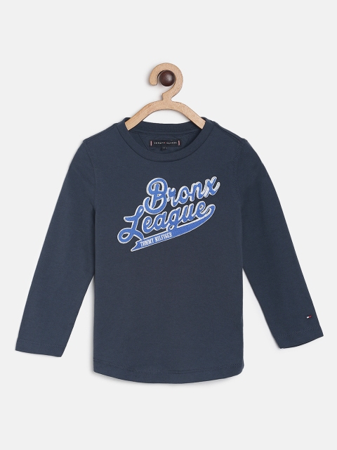

Tommy Hilfiger Boys Blue Printed Round Neck T-shirt