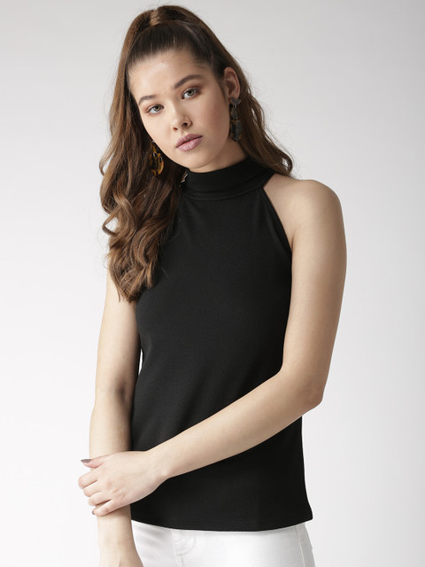 

20Dresses Women Black Solid Top