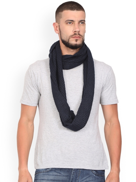 

FabSeasons Unisex Blue Muffler, Navy blue