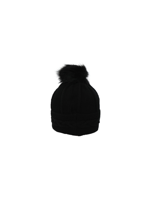 

FabSeasons Women Black Solid Beanie
