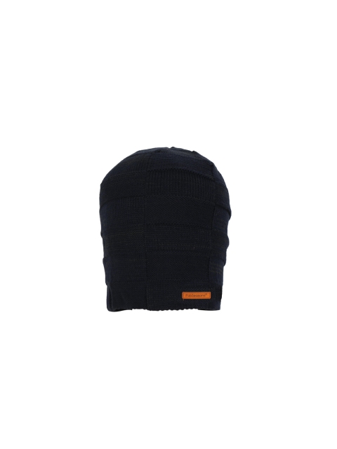 

FabSeasons Unisex Blue Self Design Beanie