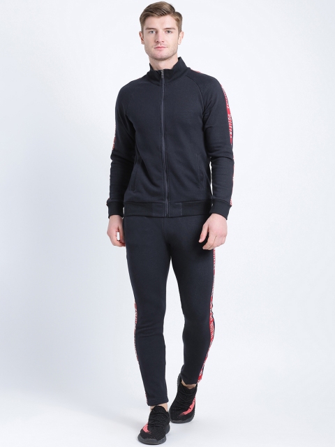 

Tinted Men Navy Blue Solid Tracksuit