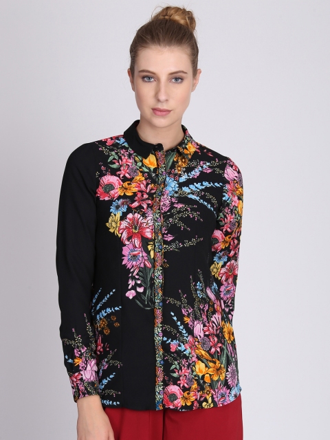 

NIZA Women Multicoloured Printed Shirt Style Top, Multi