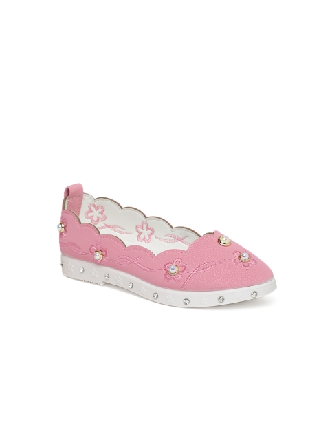 

Kittens Girls Pink Solid Synthetic Ballerinas