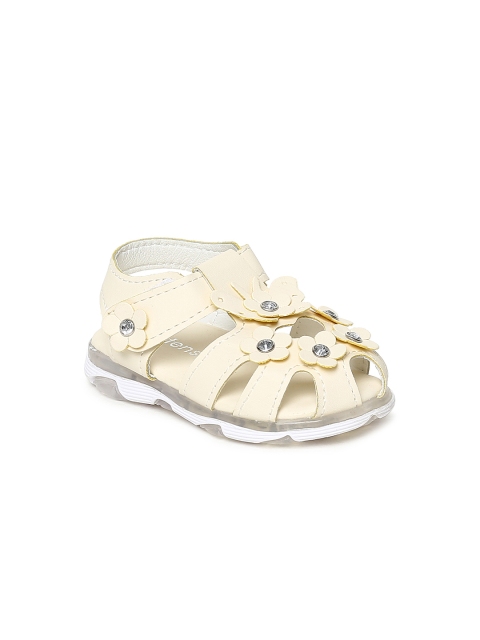 

Kittens Girls Beige Solid Open Toe Flats