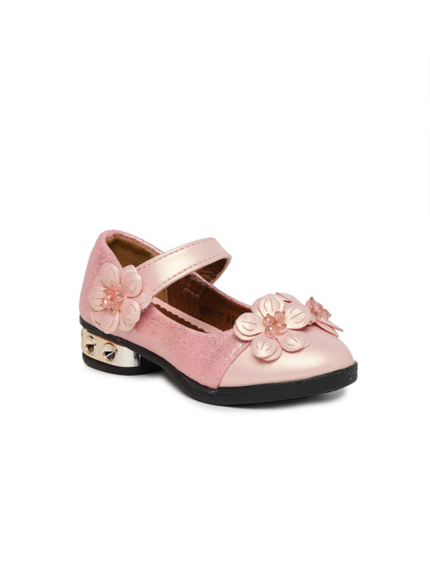 

Kittens Girls Pink Solid Ballerinas