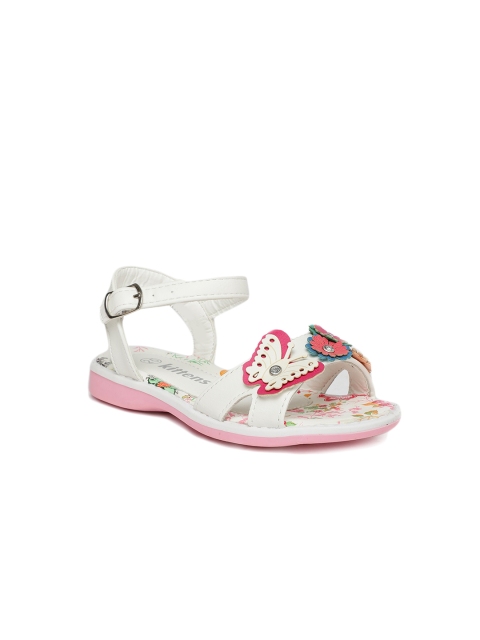 

Kittens Girls White Solid Synthetic Open Toe Flats