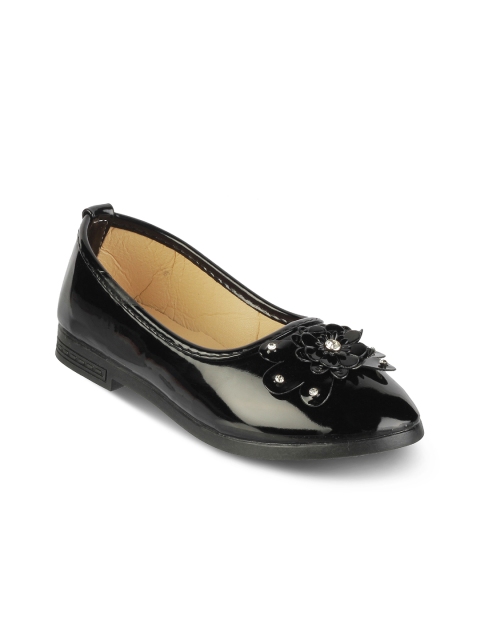 

Kittens Girls Black Solid Synthetic Ballerinas
