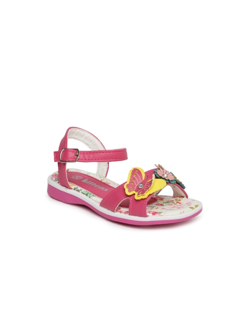 

Kittens Girls Pink Embellished Open Toe Flats